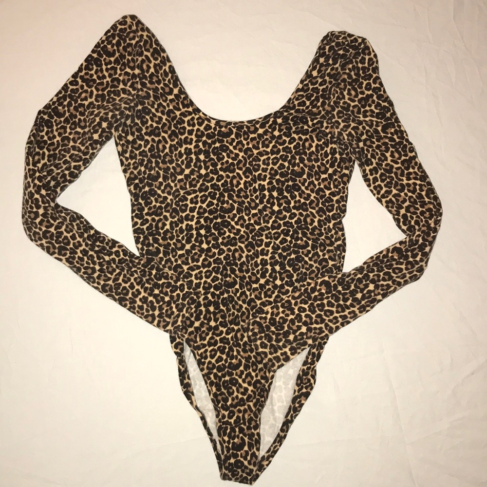 American Apparel Cheetah Print Body Suit